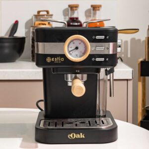 Estia Μηχανή Espresso Oak 950w 15bar 1.2lt Μαύρη 06-18986 - Image 2