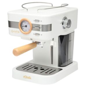 Estia Μηχανή Espresso Oak 950w 15bar 1.2lt Λευκή 06-18993