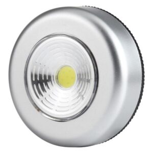 OEM Φωτιστικό Ντουλαπιού LED Με Αυτοκόλλητο Μπαταρίας 3xAAA Ασημί 226-291-Silver