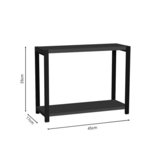 Pakoworld Ραφιέρα Lerf 45x17x35εκ Ανθρακί-Μαύρο 321-000036 - Image 3