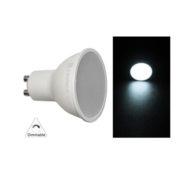 Adeleq LED ΛΑΜΠΑ GU10 5W 230V 105° ΝΤΙΜΑΡΙΖΟΜΕΝΟ ΨΥΧΡΟ 6200Κ 13-1029509
