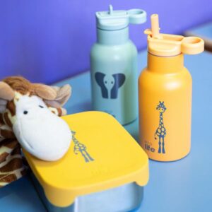 Ecolife Φαγητοδοχείο 800ml Με Χώρισμα Ανοξείδωτο Giraffe 33-FC-9089 - Image 4