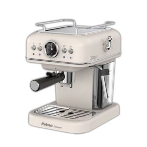 Primo Μηχανή Espresso 1050w 20Bar 1.2lt 3 Σε 1 Ιβουάρ-Χρώμιο 400445