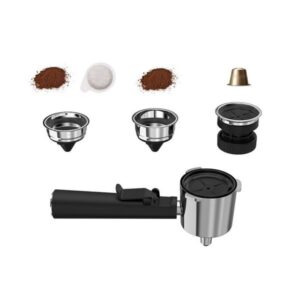 Primo Μηχανή Espresso 1050w 20Bar 1.2lt 3 Σε 1 Ιβουάρ-Χρώμιο 400445 - Image 4