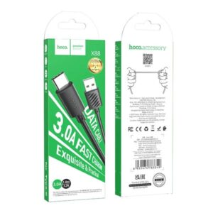 Hoco Καλώδιο Σύνδεσης USB Σε USB-C 3.0A 1m X88 Μαύρο 783349 - Image 5
