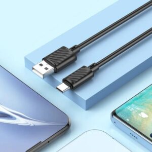 Hoco Καλώδιο Σύνδεσης USB Σε USB-C 3.0A 1m X88 Μαύρο 783349 | Homidoo.gr