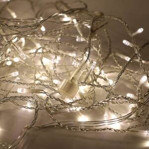 Vetur Κουρτίνα 240 LED Ενδιάμεσο - Soft Λευκό 3x1.8m Με 8 Προγράμματα Επεκτεινόμενη IP44 Διαφανές Καλώδιο 9780063 - Image 2