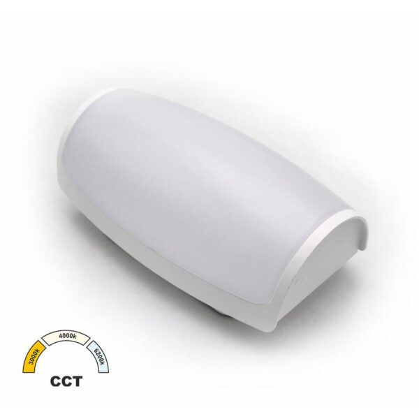 Adeleq LED ΑΠΛΙΚΑ PC 12W CCT IP65 ΛΕΥΚΗ 21-01280