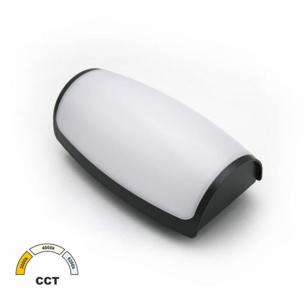 Adeleq LED ΑΠΛΙΚΑ PC 12W CCT IP65 ΓΡΑΦΙΤΗΣ 21-01281