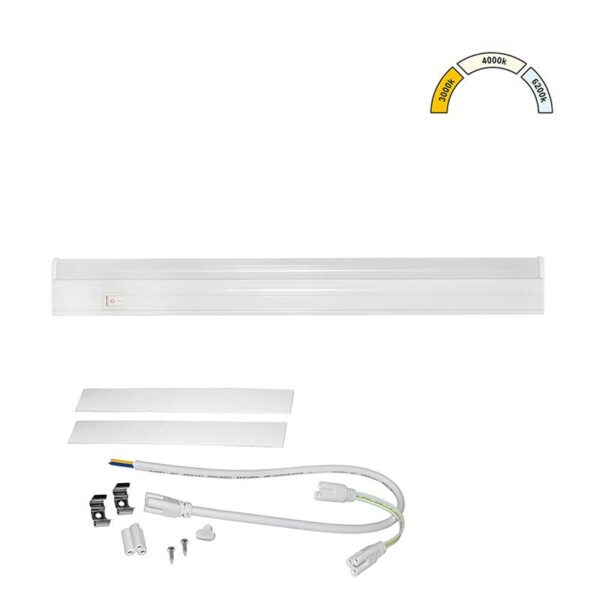 Adeleq LED ΦΩΤΙΣΤΙΚΟ ΚΟΥΖΙΝΑΣ T5 30cm 5W CCT ΛΕΥΚΟ 3-90562