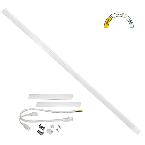Adeleq LED ΦΩΤΙΣΤΙΚΟ ΚΟΥΖΙΝΑΣ T5 120cm 20W CCT ΛΕΥΚΟ 3-92062