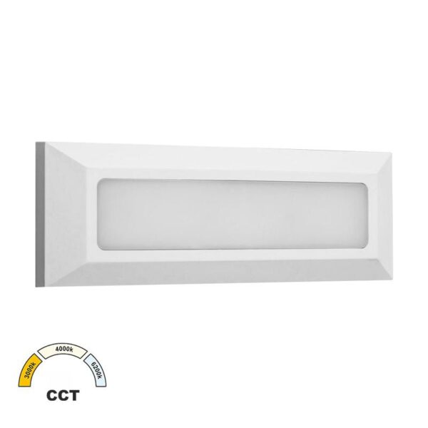 Adeleq LED ΦΩΤΙΣΤΙΚΟ PC ΕΠΙΤΟIXO ΟΡΘΟΓΩΝΙΟ 4W CCT IP65 ΛΕΥΚΟ 3-9708