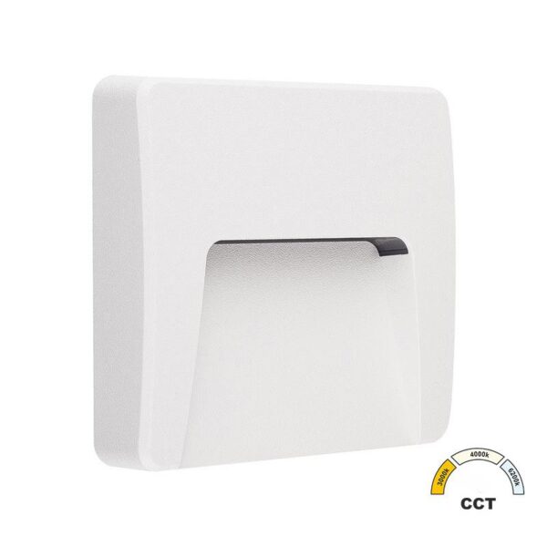 Adeleq LED ΦΩΤΙΣ.PC ΕΠΙΤΟΙΧΟ ΕΜΜΕΣOY ΤΕΤΡΑΓΩΝΟ 3W CCT IP65 ΛΕΥΚΟ 3-97308