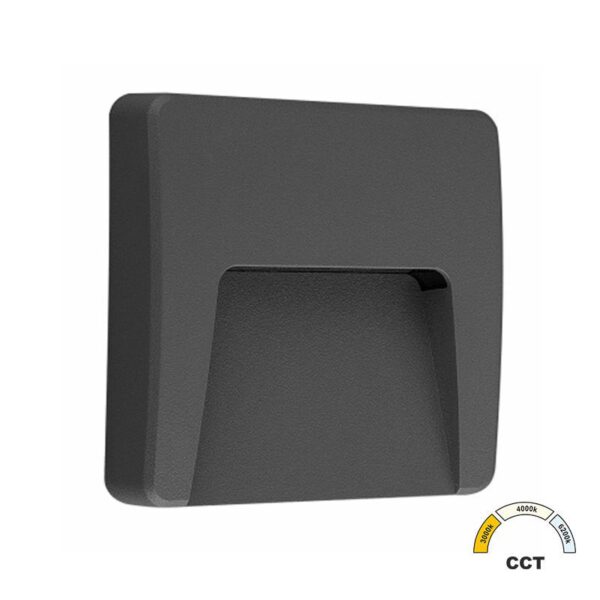 Adeleq LED ΦΩΤΙΣ.PC ΕΠΙΤ. ΕΜΜΕΣOY ΤΕΤΡΑΓΩΝΟ 3W CCT IP65 ΓΡΑΦΙΤΗΣ 3-97318