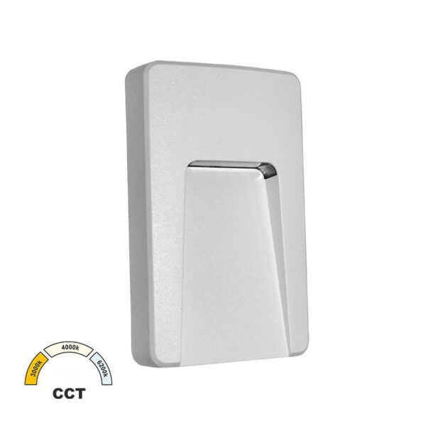 Adeleq LED ΦΩΤΙΣ.PC ΕΠΙΤΟΙΧΟ ΕΜΜΕΣΟΥ ΟΡΘΟΓΩΝΙΟ 3W CCT IP65 ΛΕΥΚΟ 3-97408