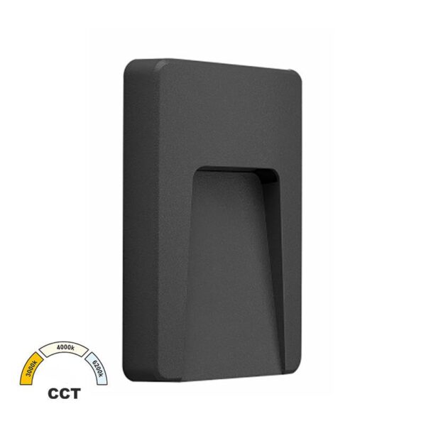 Adeleq LED ΦΩΤΙΣ.PC ΕΠΙΤΟΙΧΟ ΕΜΜΕΣΟΥ ΟΡΘΟΓΩΝΙΟ 3W CCT IP65 ΓΡΑΦΙΤΗΣ 3-97418