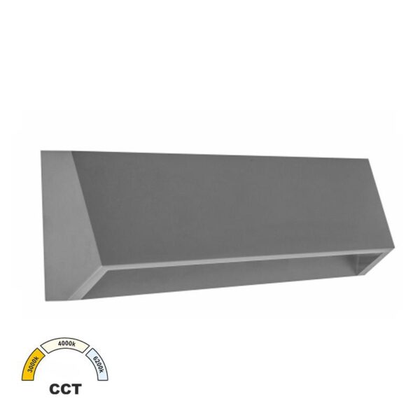 Adeleq LED ΦΩΤΙΣ.PC ΕΠΙΤΟΙΧΟ ΕΜΜΕΣ. ΚΥΡΤΟ ΟΡΘΟΓ. 4W CCT IP65 ΓΚΡΙ 3-97668