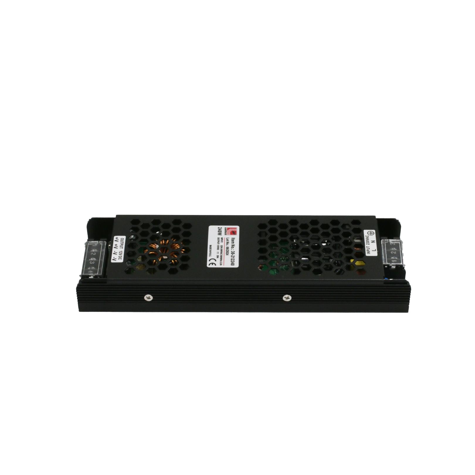 Adeleq ΤΡΟΦΟΔΟΤΙΚΟ ΜΑΥΡΟ MINI ΓΙΑ ΤΑΙΝΙΕΣ LED 240V/12VDC 240W 30-212240 Adeleq ΤΡΟΦΟΔΟΤΙΚΟ ΜΑΥΡΟ MINI ΓΙΑ ΤΑΙΝΙΕΣ LED 240V/12VDC 240W 30-212240