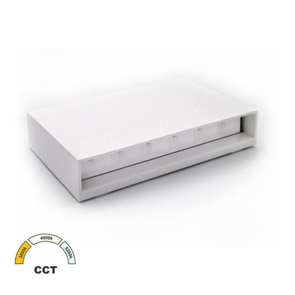 Adeleq LED ΦΩΤΙΣΤ.PC ΟΡΘΟΓΩΝΙΟ ΔΙΠΛΗΣ ΚΑΤΕΥΘ.12W CCT IP65 ΛΕΥΚΟ 9-91208