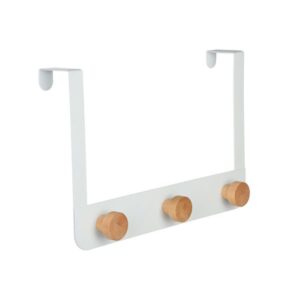 Estia Κρεμάστρα Πόρτας 3 Θέσεις 20x2.5x30cm Μεταλλική Λευκή 02-18276