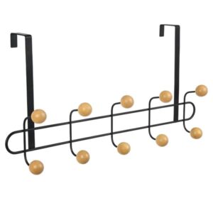 Estia Κρεμάστρα Πόρτας 10 Θέσεων 52x7.5x23cm Μεταλλική Μαύρη 02-18313