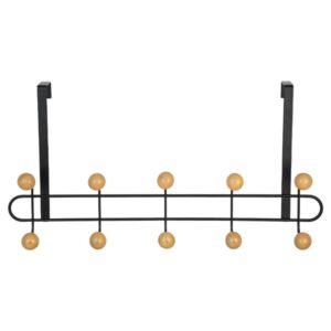 Estia Κρεμάστρα Πόρτας 10 Θέσεων 52x7.5x23cm Μεταλλική Μαύρη 02-18313 - Image 2