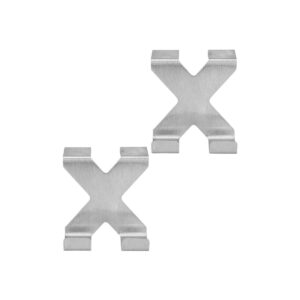 Estia Κρεμάστρα Διπλή Μεταλλική Σετ 2 Tμχ Inox 02-25748 - Image 2