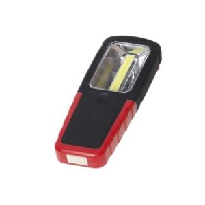OEM Φακός LED COB 3W Με Μαγνήτη Και Γάντζο Μπαταρίας 3xAAA Κόκκινο 190-060-RED