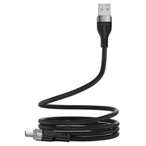 Acefast Καλώδιο Σύνδεσης USB-A Σε USB-C 3A Με Μαγνητική Πλέξη Μαύρο 1.2m C11-04 - Image 2