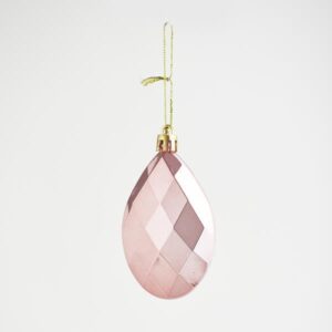 Eurolamp Στολίδια Με Σχήμα Διαμαντιού Σετ 6 Τμχ Ροζ - Rose Gold 600-42742