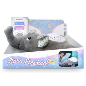 Stars Elephant Προβολέας - Λούτρινο Με Τον Υπέρτατο Φωτεινό Φίλο Για Όνειρα Γεμάτα Αστέρια Γκρι MM05114 - Image 3