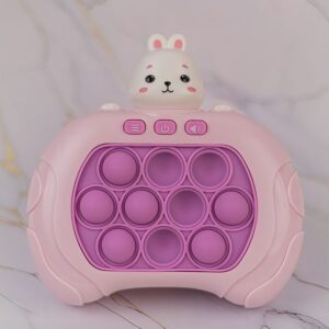 Maxlife Φορητό Παιχνίδι Push Popper MXPS-100 Rabbit Διαδραστικό Παιχνίδι Δεξιοτήτων Ροζ OEM0200582 - Image 4