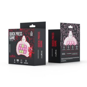 Maxlife Φορητό Παιχνίδι Push Popper MXPS-100 Rabbit Διαδραστικό Παιχνίδι Δεξιοτήτων Ροζ OEM0200582 - Image 5