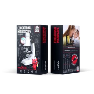 Maxlife Εκπαιδευτικό Μικροσκόπιο Με LED Φως 1200x Max Zoom MXMS-100 Λευκό OEM0200589 - Image 5