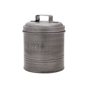 Estia Δοχείο Καφέ Μεταλλικό 11x11x14cm Με Αεροστεγές Καπάκι Ασημί 01-13325 - Image 3