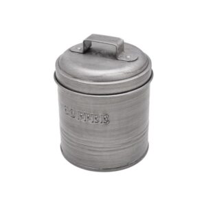 Estia Δοχείο Καφέ Μεταλλικό 11x11x14cm Με Αεροστεγές Καπάκι Ασημί 01-13325 - Image 2