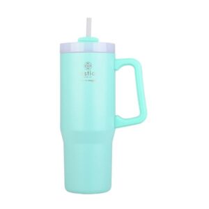 Estia Θερμός Ποτήρι Straw Tumbler XL 900ml Save The Aegean Bermuda Green 01-28657