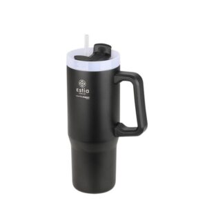 Estia Θερμός Ποτήρι Straw Tumbler XL 900ml Save The Aegean Midnight Black 01-28664 - Image 2