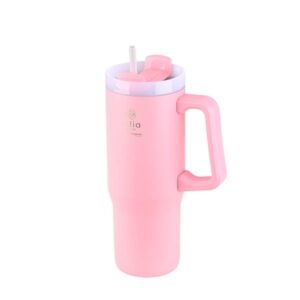 Estia Θερμός Ποτήρι Straw Tumbler XL 900ml Save The Aegean Blossom Rose 01-28688 - Image 3