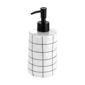 Estia Αντλία Σαπουνιού Cage Κεραμικό 400ml 7.5x18cm Λευκό 02-27612