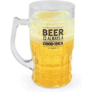 Legami Ποτήρι Μπύρας 440ml Διπλού Τοιχώματος Πλαστικό Διάφανο BMUG0001