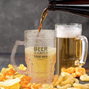 Legami Ποτήρι Μπύρας 440ml Διπλού Τοιχώματος Πλαστικό Διάφανο BMUG0001 - Image 2