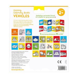 Banana Panda Βιβλία Ζωγραφικής 2Τμχ 2+ Ετών Looong Με Οχήματα - Vehicles BP50154 - Image 6