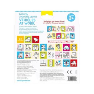 Banana Panda Βιβλία Ζωγραφικής 2Τμχ 3+ Ετών Looong Με Οχήματα - Vehicles At Work BPBP50156 - Image 5