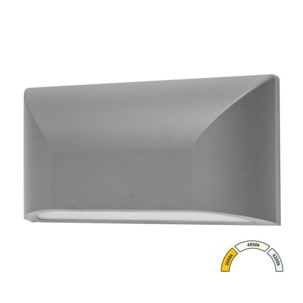 Adeleq LED ΦΩΤΙΣΤΙΚΟ PC ΕΠΙΤ.ΟΒΑΛ ΜΟΝΗΣ ΚΑΤΕΥΘ.6W CCT IP65 ΓΚΡΙ 9-96668