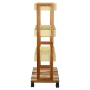 Estia Τρόλεϊ Κουζίνας Allure 4 Επιπέδων 40x30x88cm Ivory 01-24970 - Image 3