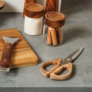 Estia Ψαλίδι Allure Ανοξείδωτο 20cm Με Ξύλινη Λαβή 01-26776 - Image 3