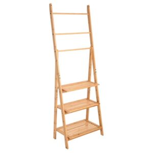 Estia Ραφιέρα Δαπέδου Οργάνωσης 53x30x152cm Βamboo Essentials Με 3 Ράφια Φυσικό 02-27490