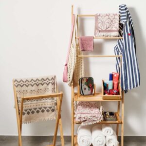 Estia Ραφιέρα Δαπέδου Οργάνωσης 53x30x152cm Βamboo Essentials Με 3 Ράφια Φυσικό 02-27490 - Image 3