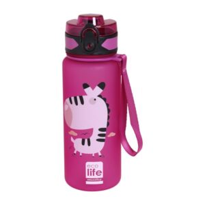 Ecolife Παγούρι Tritan BPA Free 500ml Zebra 33-BO-2309